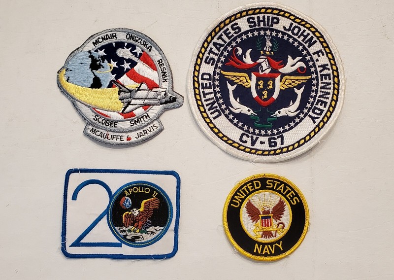 PATCHES LOT 4 USS JOHN F KENNEDY CV 67 AUTHENTIC NAVY Apollo Enterprise Space