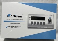 Medisan UV-C Toothbrush Holder Kills up to 99.9 of Bacteria, Germs, And viruses