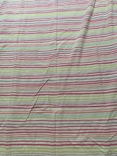 Pottery Barn Kids Stripe Twin Duvet Cover Cotton/Linen Purple Pink Green Quality