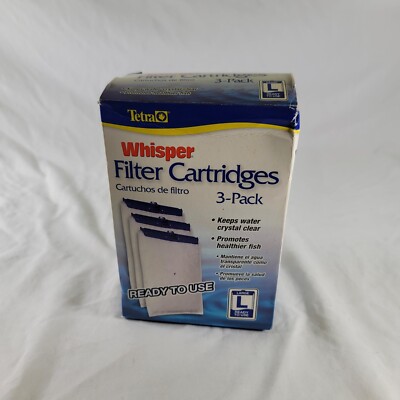 Tetra Whisper FILTER CARTRIDGES ''L'' LARGE Activated Carbon (3 Pack)