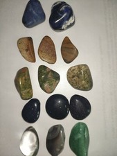 14x naturalny kamień bębnowy mieszanka kamieni leczniczych niewiercona dekoracja rzemiosło biżuteria