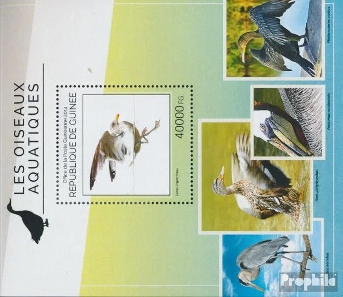 Briefmarken Guinea 2014 Mi Block 2407 postfrisch Vögel - Bild 1 von 1