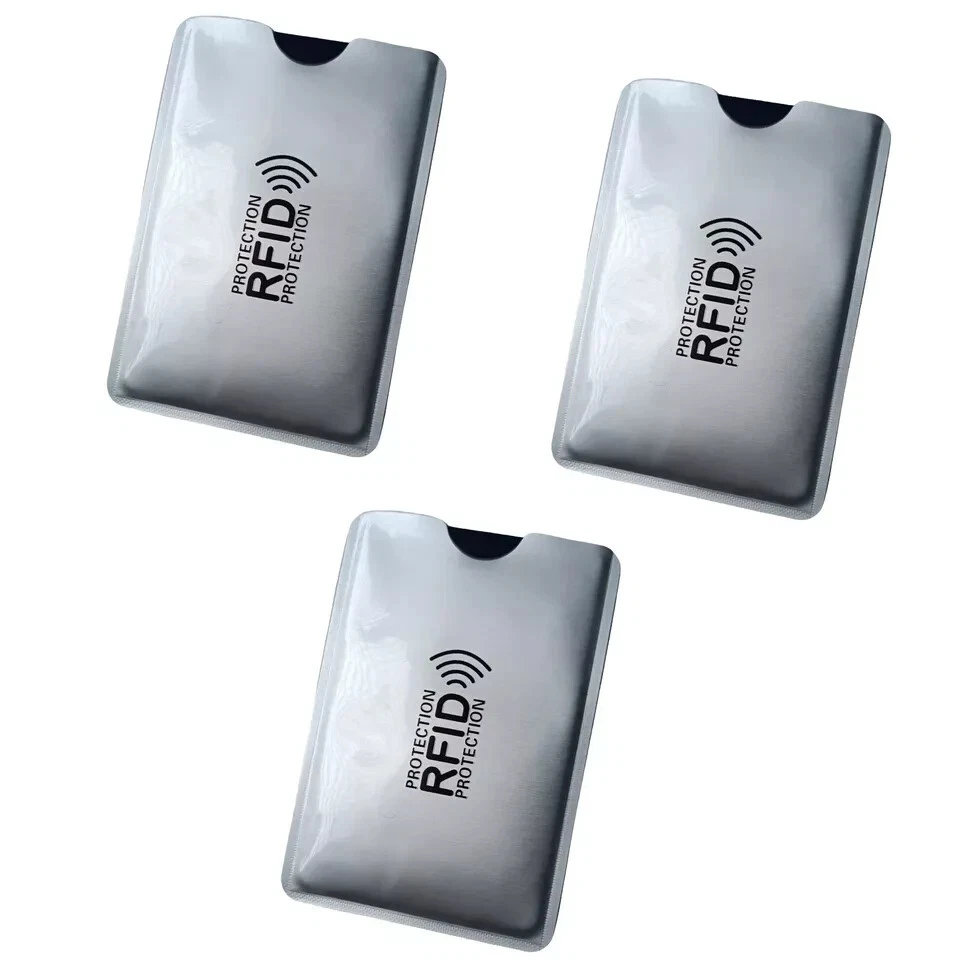 6 Protezioni Per Carte RFID E NFC - Blocco Antifurto Per Carte Di Credito, Debito, Bancomat, Passaporto - Scudo Ultrasottile (0,85mm) Per Portafoglio