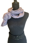 Ob.D. Handmade, Hand Knit Cabled Dress Scarf, Lavender, Mohair Wool Blend — photo 9