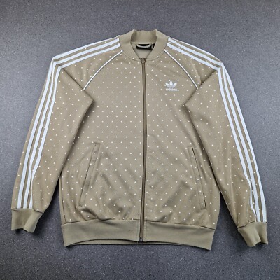Adidas Jacke Herren mittelbraun Pharrell Williams Bomber Track Top Hu Huking