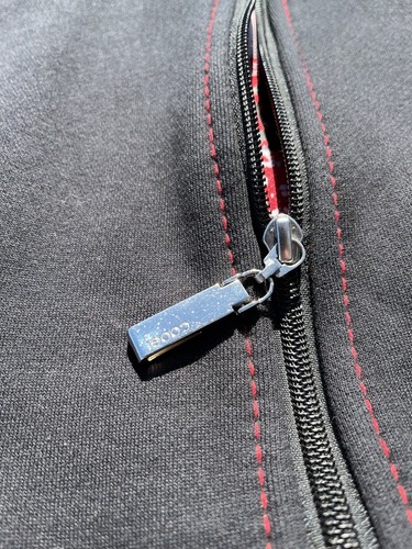 Vintage COOGI Y2K Embellished Full Zip Track Jacket Mens Size 3XL Black Red - Picture 5 of 10