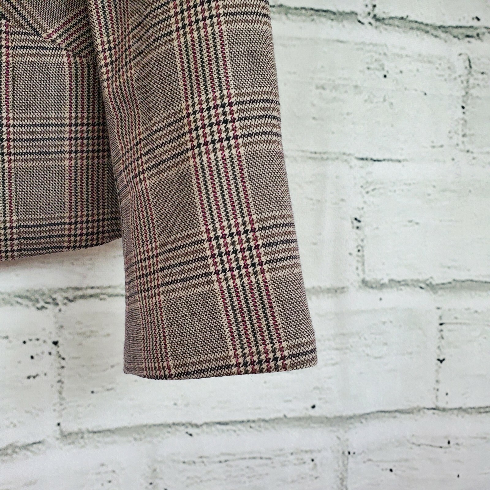 Pendleton Blazer Jacket Checkered Lined Zip Up Wo… - image 4