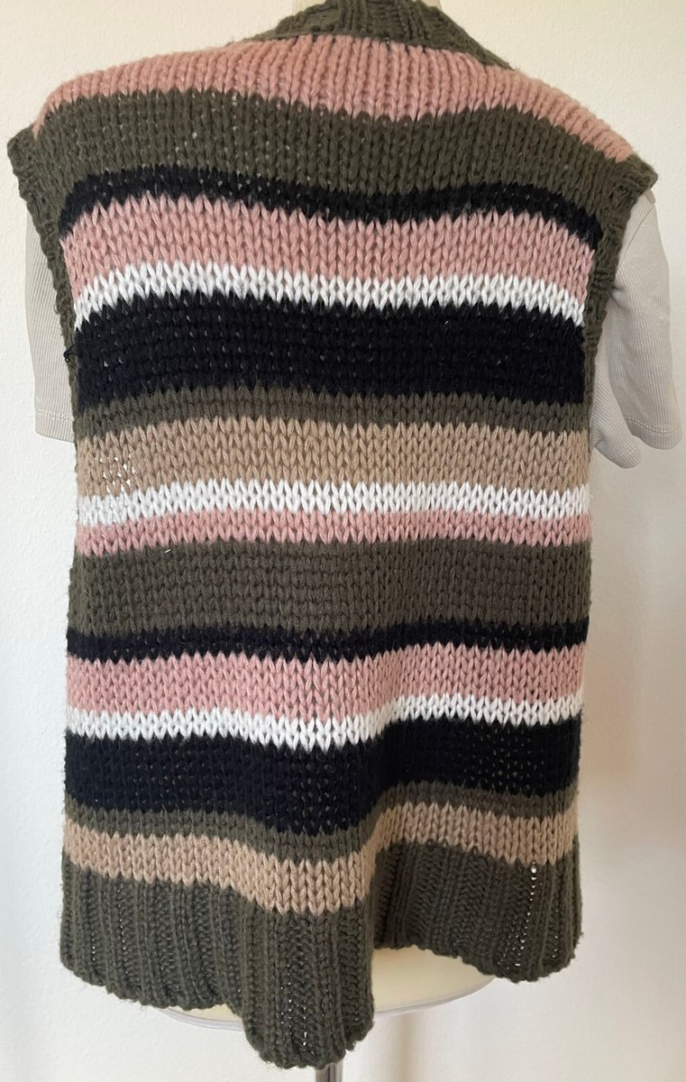 BRAVE SOUL KAFFE Damen Pullover Set L 2tlg T-Shirt Beige Woll