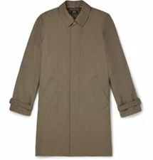 A.P.C. mac ville gabardine beige Raincoat size Medium trench men Jacket