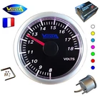 Vega 52mm Racing Voltometer Pressure Gauge 7 Colors Touch 8-18V