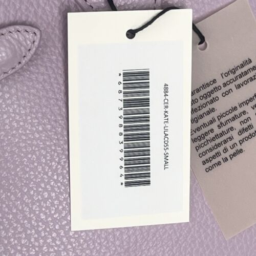 Teddy Blake Kate Stampato 12" - Lilac LEATHER Handbag Purse Tote NEW - Picture 10 of 20