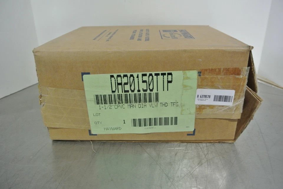 1-1/2" HAYWARD DA20150TTP CPVC MANUAL DIAPHRAGM VALVE THREADED TEFLON SEATS - Image 2 of 4