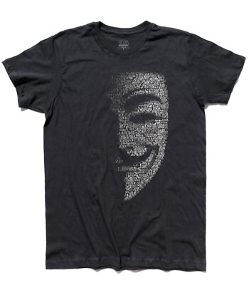 V for Vendetta T-Shirt REVOLUTION ANARCHIE WIDERSTAND Maske Guy Fawkes