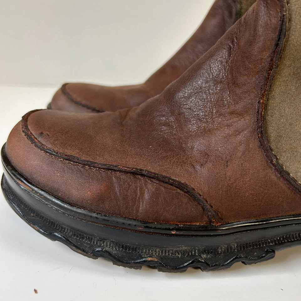 Botas OTBT Mujer 8 Marrón Ciervo Lodge Medio Pantorrilla Cuero Grunge Boho Foto 4 de 4