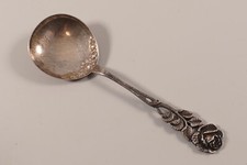 Sahnelöffel Silber 800 Antiko Hildesheimer Rose