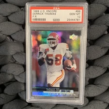 Derrick Thomas Refractor #43/100 1999 Upper Deck Encore F/X #86 PSA 10 Pop 1 SP