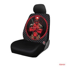 New Marvel Comics Deadpool Repeater Car Truck Front Seat Cover By Plasticolor
