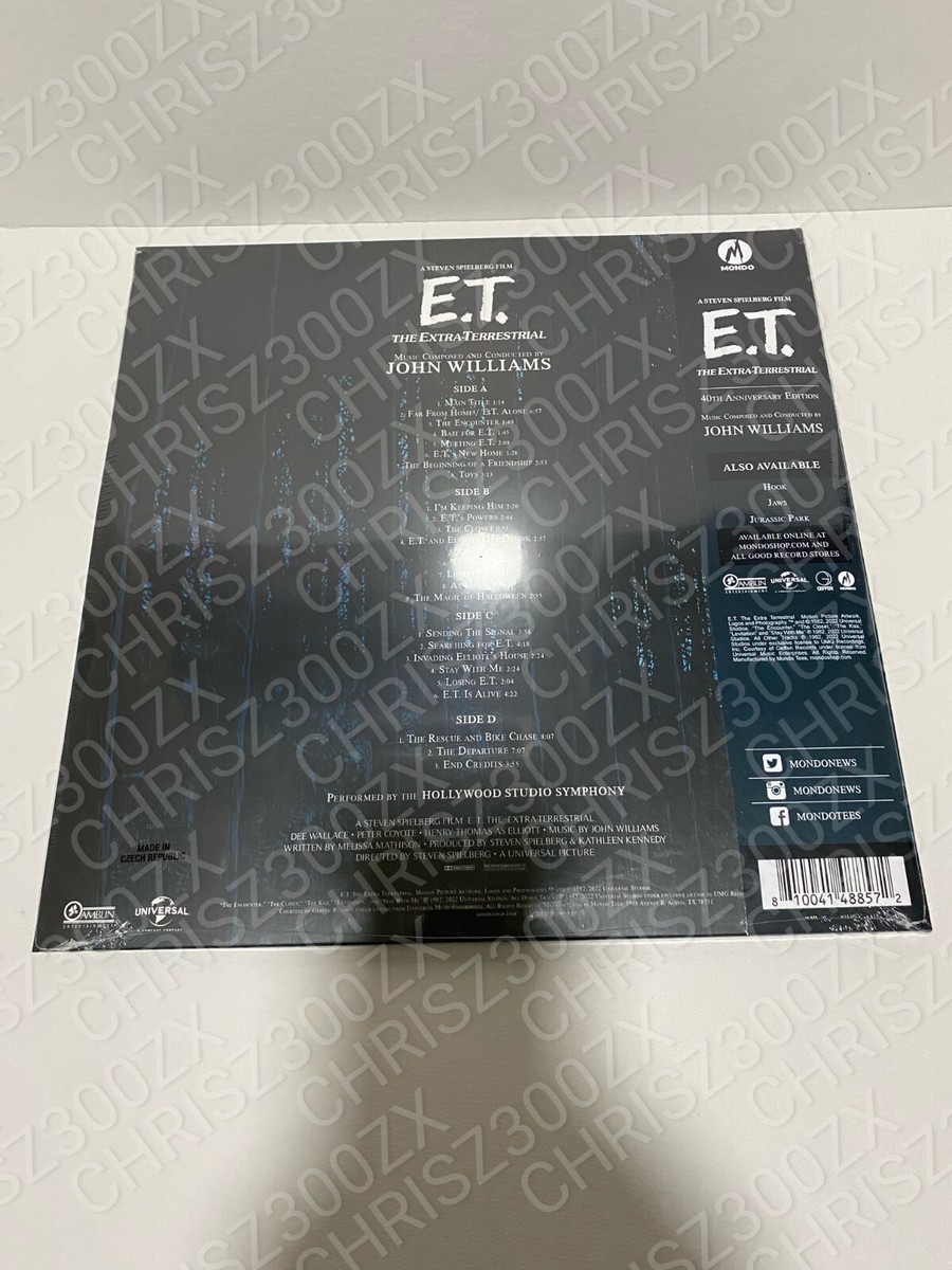 E.T. the Extra-Terrestrial Soundtrack 2 LP Black Vinyl Mondo