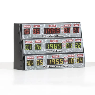 NUMSKULL OFFICIAL MOVIE 3D DESK LAMP WALL LIGHT BACK TO THE FUTURE 80'S DELOREAN FLUX