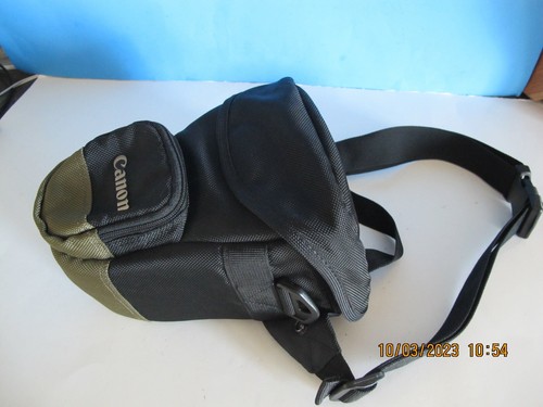 Canon Zoom Pack 1000 Holster Style Bag Black/Olive Green Waist Strap - Picture 5 of 8