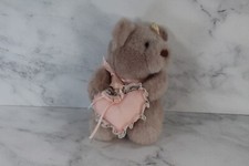 Vintage Teddy Bear Pink Heart