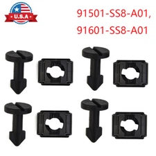 4 Set Fit For Honda Plastic Engine Cover Stud And Stay Grommet Kit 91501-SS8-A01