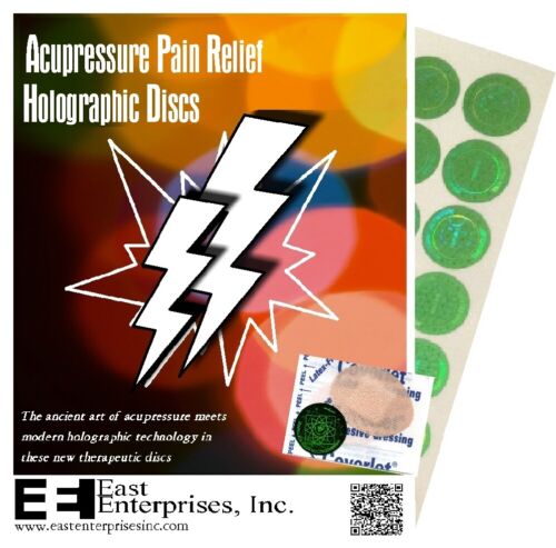 Disques holographiques de soulagement de la douleur d'acupression avec renforts de couverture (35 disques) - Photo 1/1