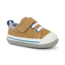 See Kai Run Stevie II INF camel canvas early walking shoes,infant 3.5,NWT