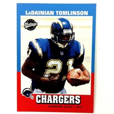 LaDainian Tomlinson 2001 Upper Deck Vintage Rookie Card #252 NFL HOF Chargers. rookie card picture