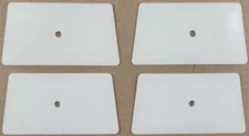 4 Lot of 6 inch White Teflon Hard Card Window Film Tint Installation Tools
