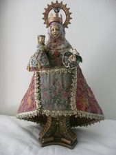 Statua Dept 56 Madonna e Bambino Maria Bambino Gesù XL ultra rara statuina napoletana