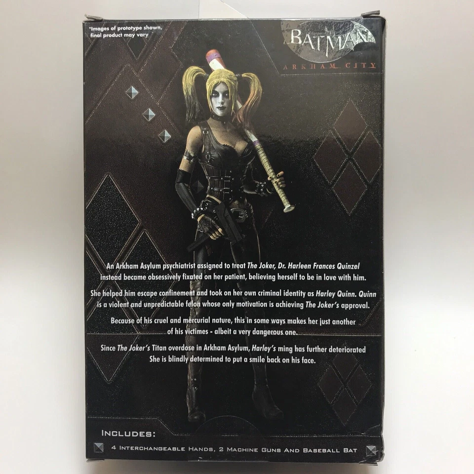 Figura de acción Harley Quinn 7" NECA Batman Arkham City Toys R Us exclusiva nueva Foto 4 de 4