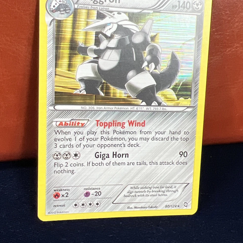 Aggron 80/124 Holo Rare Dragons Exalted Pokemon Card - Image 4 of 4