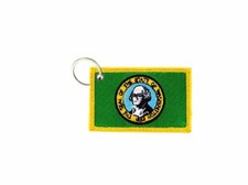Washington USA American Embroidered Keychain Badge Patch