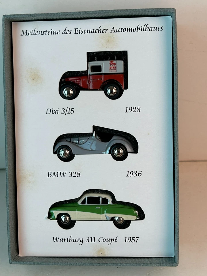 Colección Museo Bub escala 1:87 1928 Dixie, BMW 328 1936, 1957 Wartburg cupé Foto 4 de 4