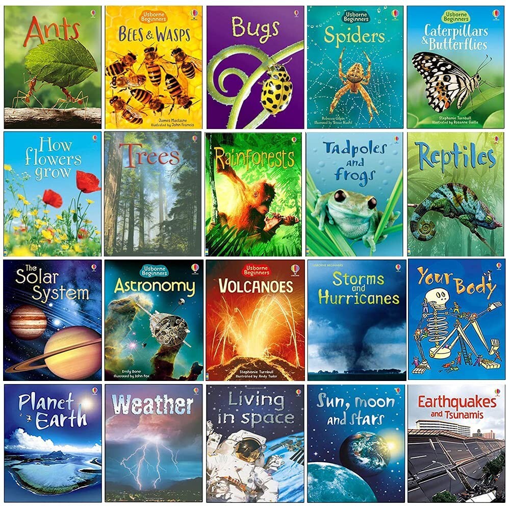 Usborne Beginners Nature & Science Collection 20 Books Set - Age 7+ - Paperback