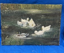 Gemälde Enten im Teich