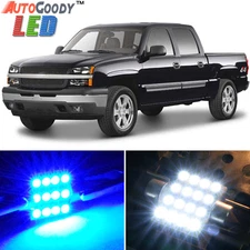 12x Premium Blue LED Lights Interior Package for Chevy Silverado 1999-2006 +Tool