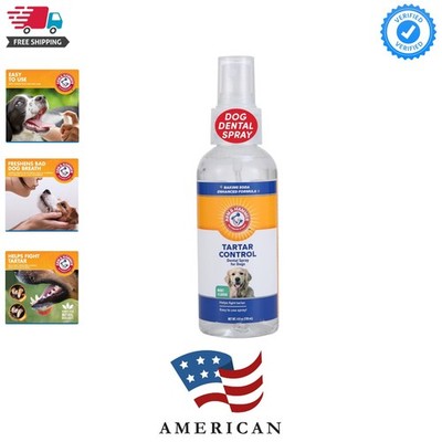 Tartar Control Dental Spray for Dogs, Mint Flavor Breath Freshener, Brushless...