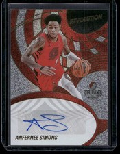 2024 Panini Revolution Anfernee Simons Auto #AU-ANS Trail Blazers