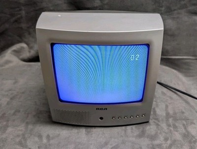 Vintage RCA 9V345T 9'' Retro Gaming CRT Tube TV Rear Coaxial 2004 | TESTED