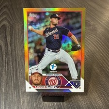 2023 Topps Series 1 1st Edition Gold Foil Tanner Rainey #80 Nationals