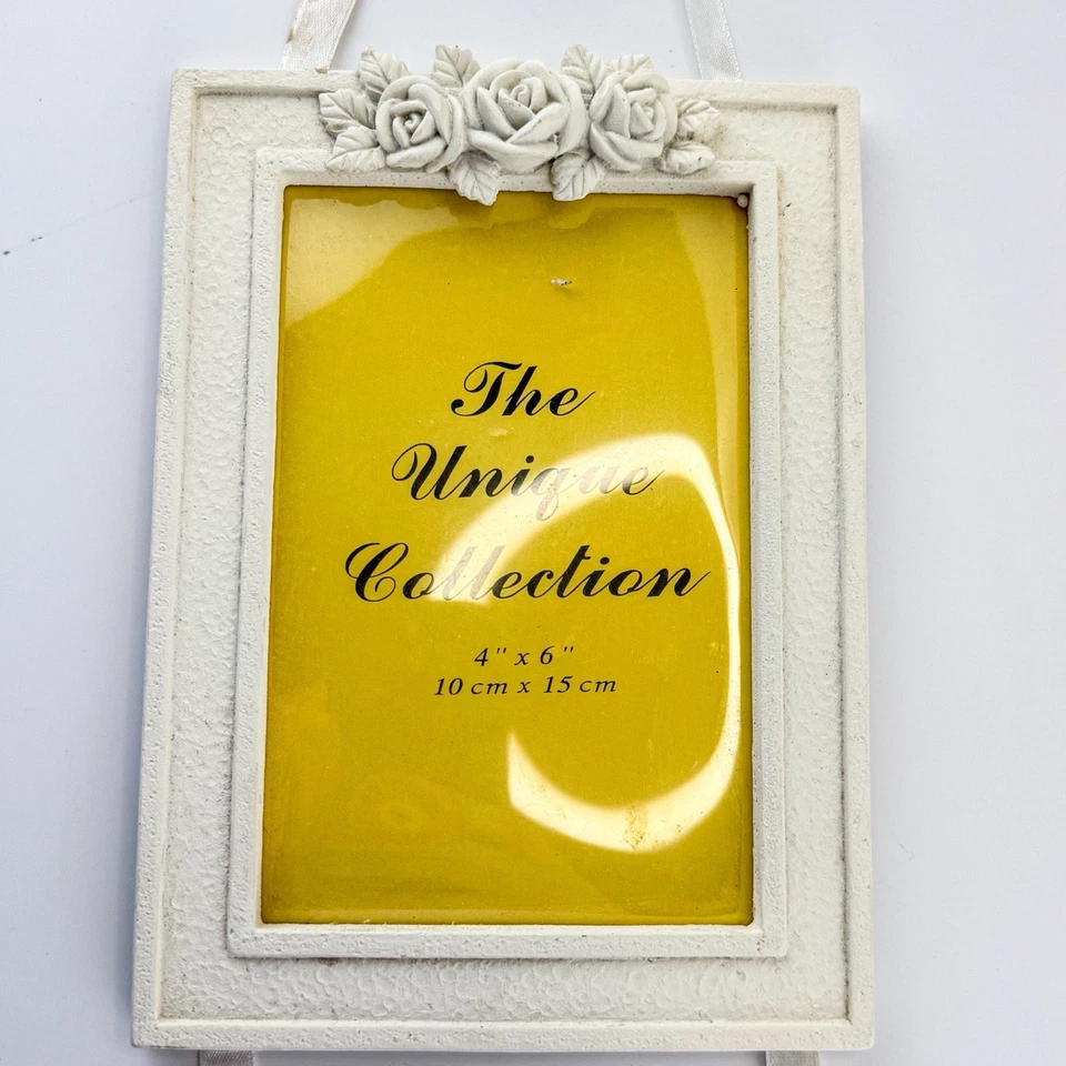 Porta-retrato vintage pendurado anjo 20” querubim duplo chique gasto - Imagem 2 de 4