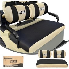 Washable Golf Cart Seat Cover Set - Polyester Mesh Material