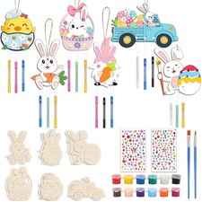 12 Pack Easter Wind Chime Craft Kit Make You Own Bunny Egg Chick Wind Chimes ...