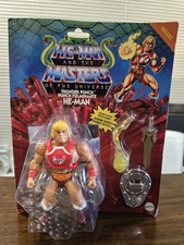 Thunder Punch He-Man Deluxe Latin Damaged Card MOTU Masters Of Universe Origins