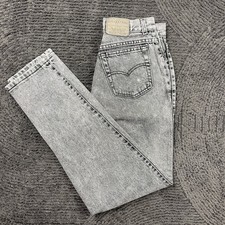 Vintage Levi  s 900 Series Womens High Rise Jeans USA Made Acid Wash Gray 80s 90s