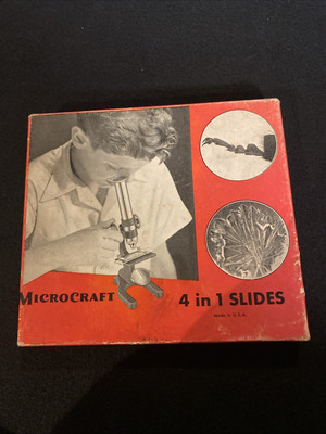 VTG Microscope 8 Prepared Slides Blood Pig Fish Cow Frog Chicken Snake Mouse
