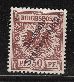 Deutsch Südwestafrika Nr. II Aufdruck 3 Wörter