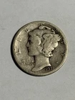 1921-D 10C Mercury Dime. Key Date. G++++/VG. Low Mintage